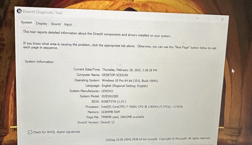 Lenovo laptop